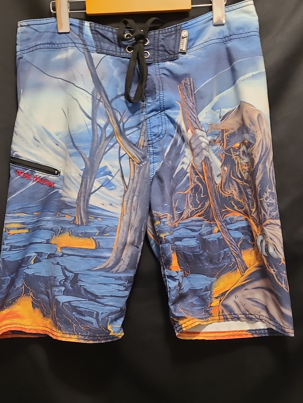 METAL MULISHA WORLD DOMINATION GRIM REEPER SHORTS SEE MEASURMENTS